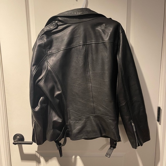 Gently used plus size Michael Kors leather jacket. - Picture 2 of 3